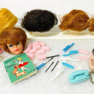 Vintage "Barbie" Wigs, Hair Accessories and More