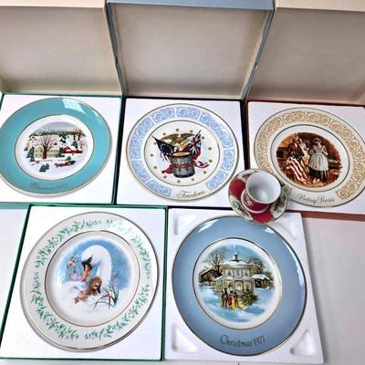 "Avon" Betsey Ross, Christmas On The Farm, and Many Other Plates