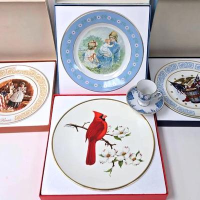 "Avon" Commemorative Plates Freedom, Tenderness, and More 