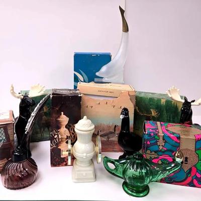 "Avon" Alaskan Moose, Canada Goose, and Many More Decanters 