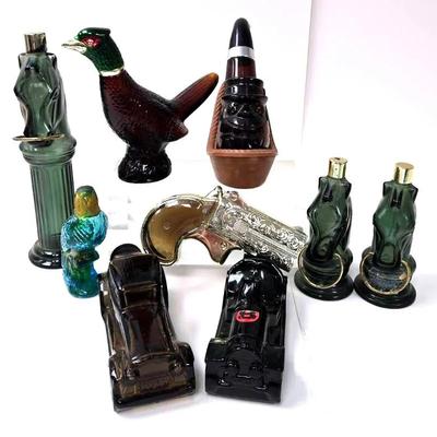 "Avon" Pony Post, Pheasant, Derringer, and Many More Decanters 