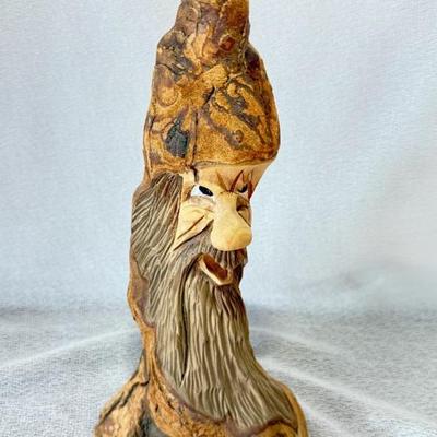 Sale Photo Thumbnail #8: Signed Hand-Carved Wood Spirit Sculpture (3/08) 