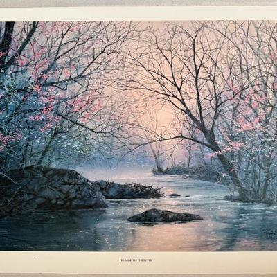 Sale Photo Thumbnail #80: "Promise to the River" Artist Proof (#35/35) by Robert A. Tino (1991) 