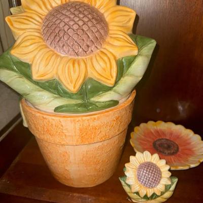 Sunflower Cookie Jar