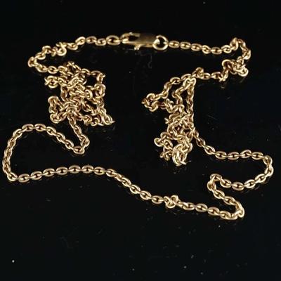 14k Yellow Gold 26" Rope Chain Necklace – 1mm Thickness (12.2g)