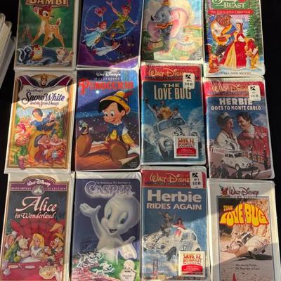 Vintage Disney VHS Lot – Classics & Masterpiece Collection, Animated Favorites Bundle