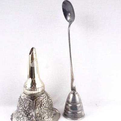 Antique Napier Silver Plate Art Deco Jigger, Bar Spoon, Opener & Wine Filter