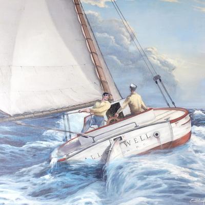 Orig 1960s Paul Cunningham Oil Painting & Rare Personal Historical Photos - Silver Springs Artist