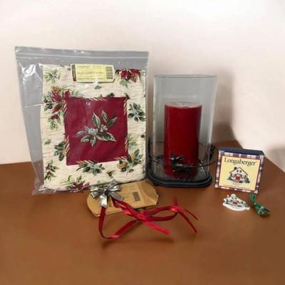 Longaberger Christmas Candle and Accessories*