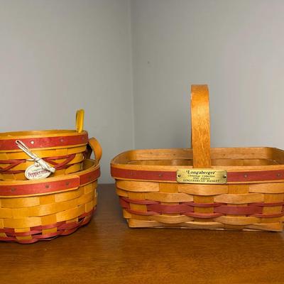 Longaberger Red Detailed Christmas Collection