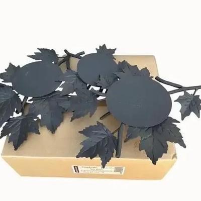 Longaberger Fall Foliage 3 Piece Candle Centerpieces with Trivets