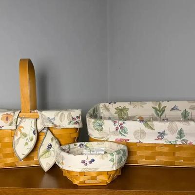 Longaberger Early 2000's Botanical Baskets