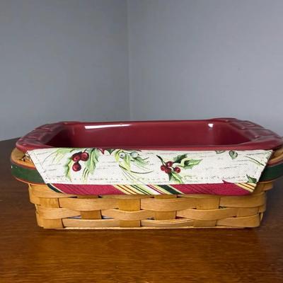 Longaberger Holiday Helper Loaf Basket