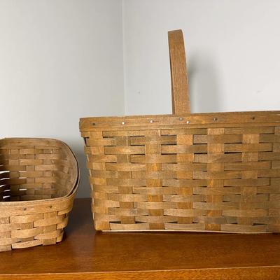 Longaberger Vintage Large and Small Baskets