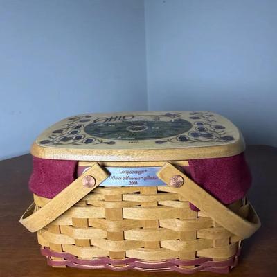 SIGNED Longaberger Woven Memories Ohio Basket