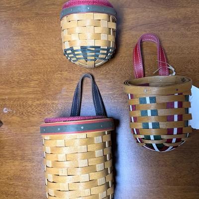 Longaberger Small Holiday Foyer Baskets