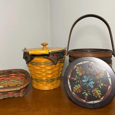 Longaberger Various Fall Basket Lot