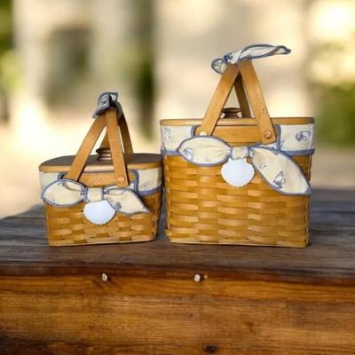 Longaberger Seashell Market Baskets