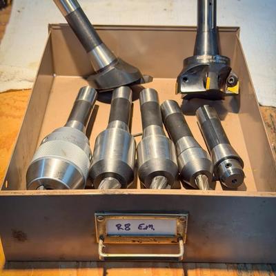 Machine Shop Tool Drawer Labeled "R8 EM"