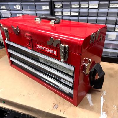 Craftsman Four Compartment Tool Cabinet With Contents 