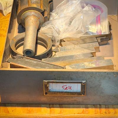 Machine Shop Tool Drawer Labeled "Sell"