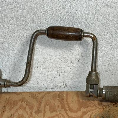 vintage ratcheting bit brace