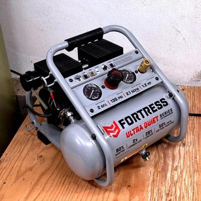 Fortress 2-Gal Ultra Quiet Air Compressor 