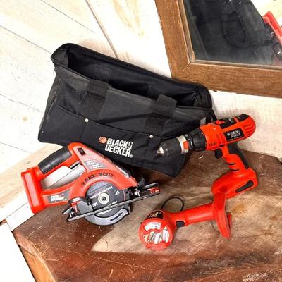 Bag Of Black & Decker Power Tools 