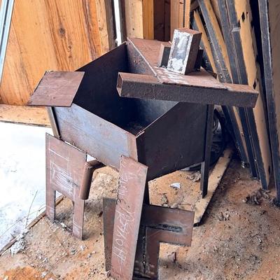 Metal Sink With Parts 