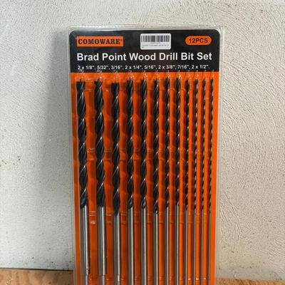 New Comoware 12-piece brad point wood drill bit set