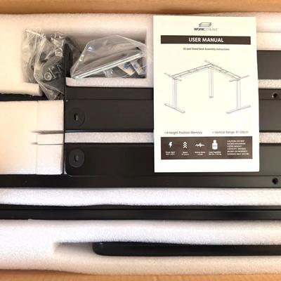 Triple Motor Adjustable Sit/Stand Corner Desk By Monoprice