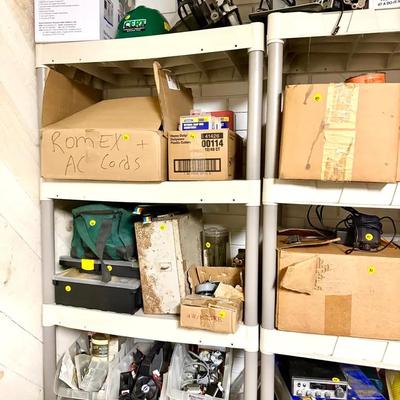 (3) Plastic Storage Shelves