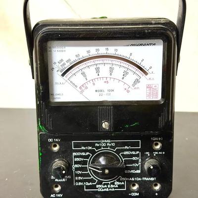 vintage Micronta Model 100K analog multimeter