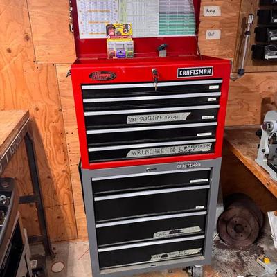 Craftsman Two Part Rolling Tool Chest 