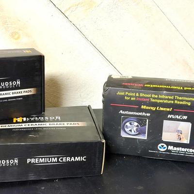 Hudson Products Ceramic Brake Pads & Infrared Thermometer 