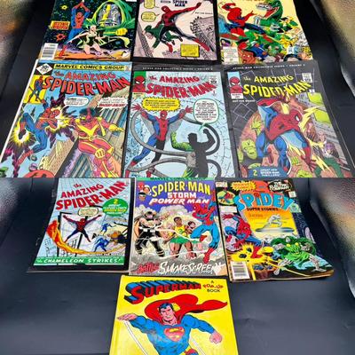 Superman Pop Up Book & Spider-Man Comics including Volume I