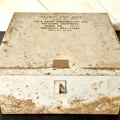 vintage military surplus metal box