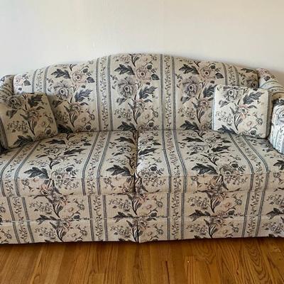 White Floral Sofa