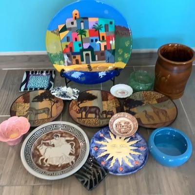 Lot Of Misc Decorative Plates , And Bowls 