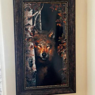 Large Wolf Painting By James Lee