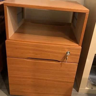 Locking File Cabinet Table