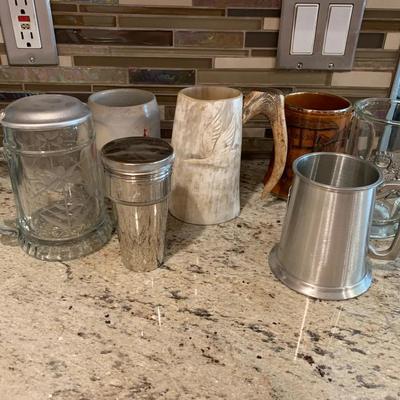  Horn And Antler Hunting Mug Wood Grouse Vintage 