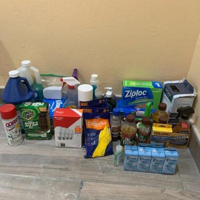 Lot Of Misc Household Cleaning Supplies 