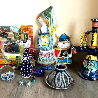 Colorful Assortment Of Home Decor Items