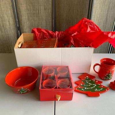 Vintage Waechtersbach Christmas Dish Set