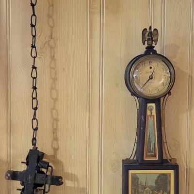 Sale Photo Thumbnail #170: Live trap and a Banjo Wall Clock