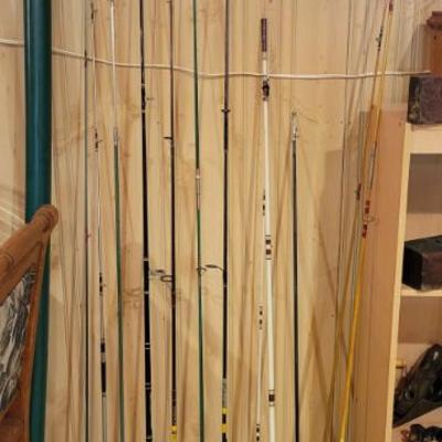 Sale Photo Thumbnail #91: Rods and a fly fishing rod