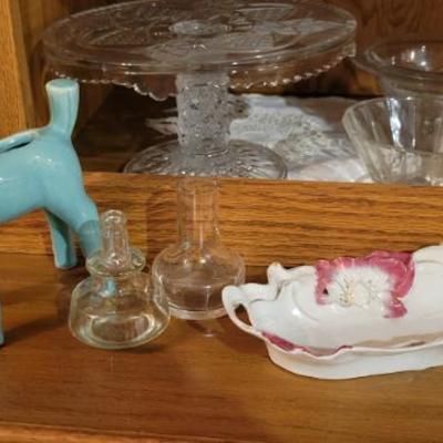 Sale Photo Thumbnail #85: Vintage mcm ceramic deer planter