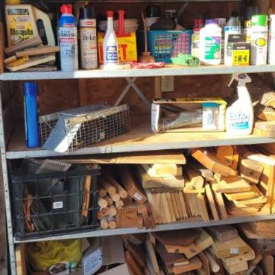 Sale Photo Thumbnail #324: Chemicals, Wood and Live trap