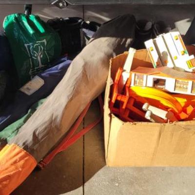 Sale Photo Thumbnail #295: Camping chairs and Hot Wheels Supercharger Track  